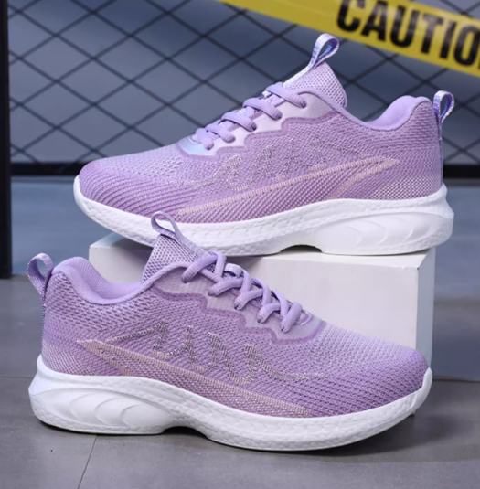 Azure Blue Thin Shock Absorbing Sneakers