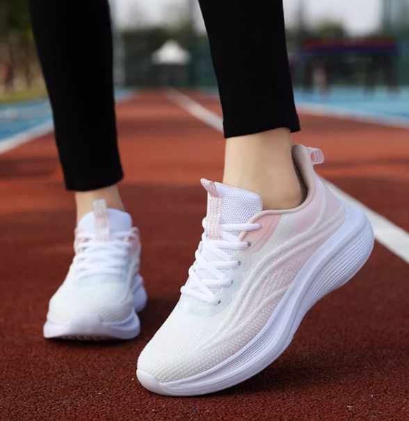 Amaranth Pink Thin Shock Absorbing Sneakers