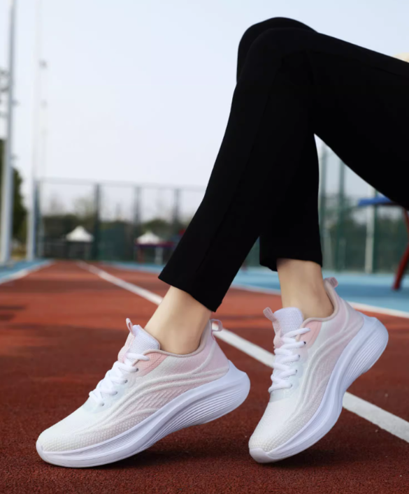 Amaranth Pink Thin Shock Absorbing Sneakers