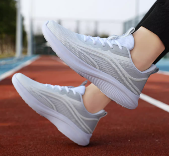 Mink Gray Thin Shock Absorbing Sneakers