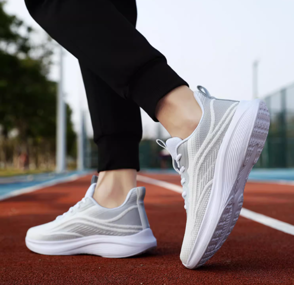 Mink Gray Thin Shock Absorbing Sneakers