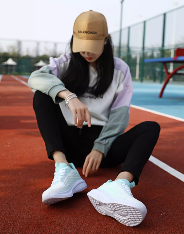 Baby Green Thin Shock Absorbing Sneakers