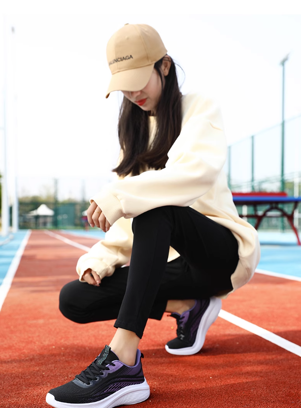 Orchid Purple Thin Shock Absorbing Sneakers