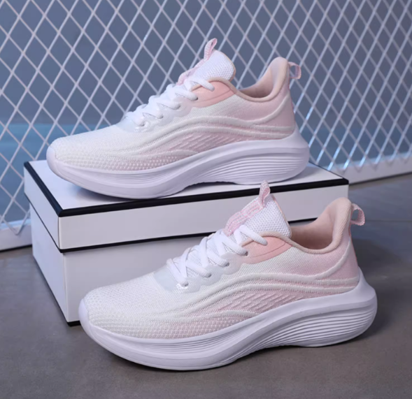 Amaranth Pink Thin Shock Absorbing Sneakers