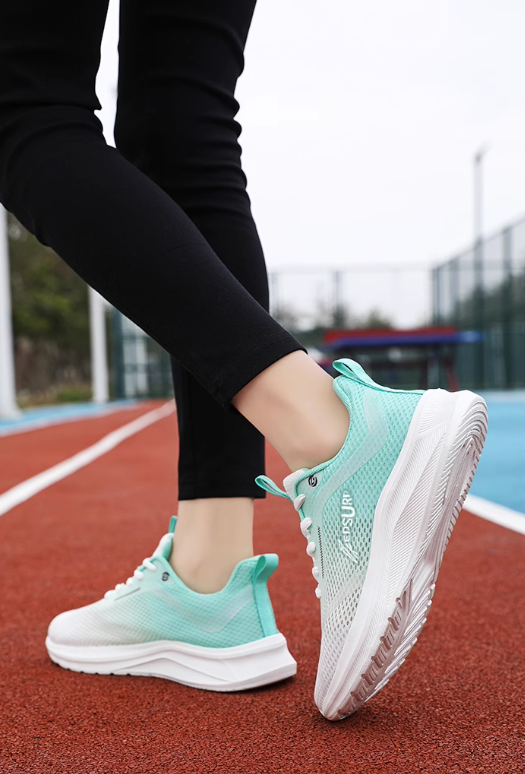 Moss Green Shock Absorbing Sneakers