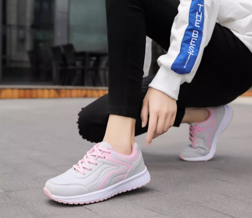 Ash Pink Breathable Sneakers