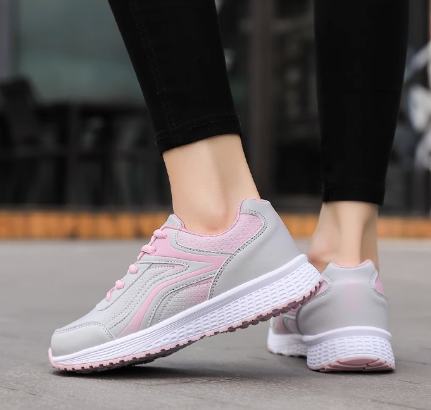 Ash Pink Breathable Sneakers