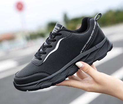 Black Seal Breathable Sneakers