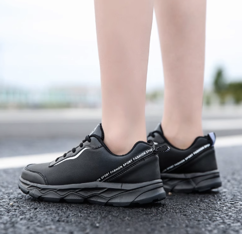 Black Seal Breathable Sneakers