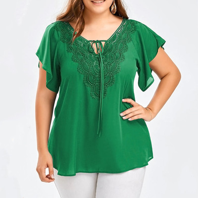 ladies casual green top