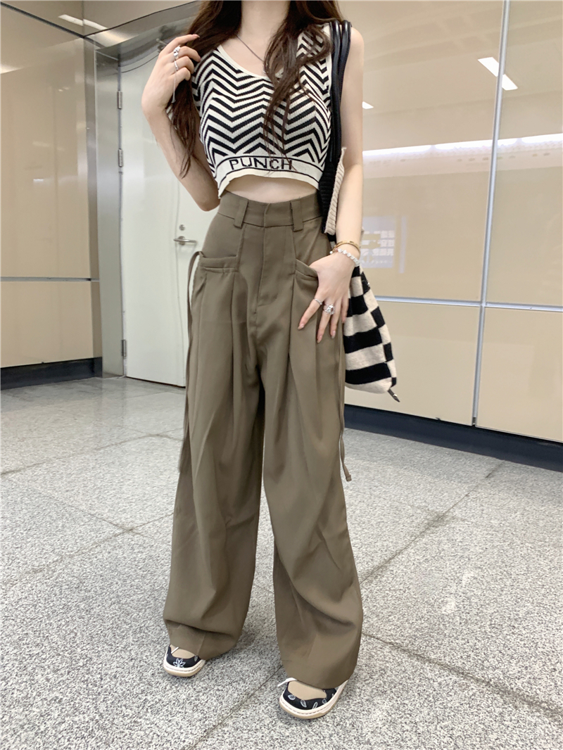 SUMMER HIGH WAIST LOOSE WIDE LEG PANTS
