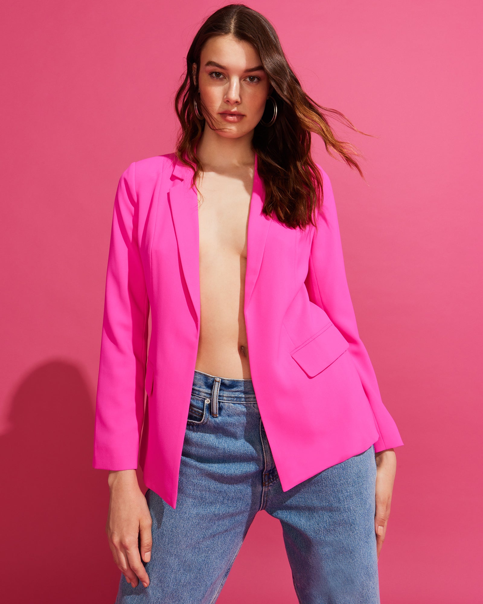 PAYTON BLAZER HOT PINK