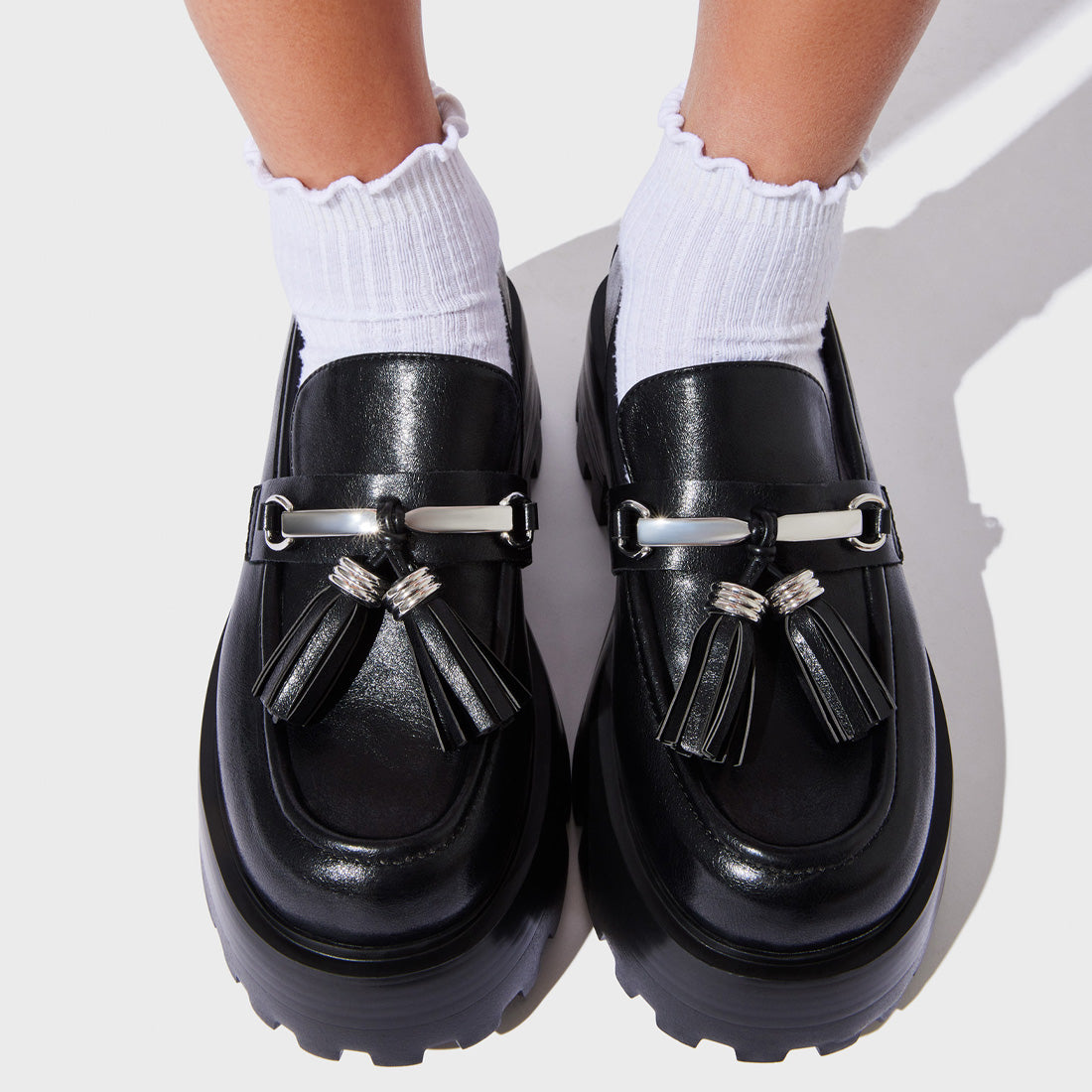 LETTUCE EDGE ANKLET WHITE