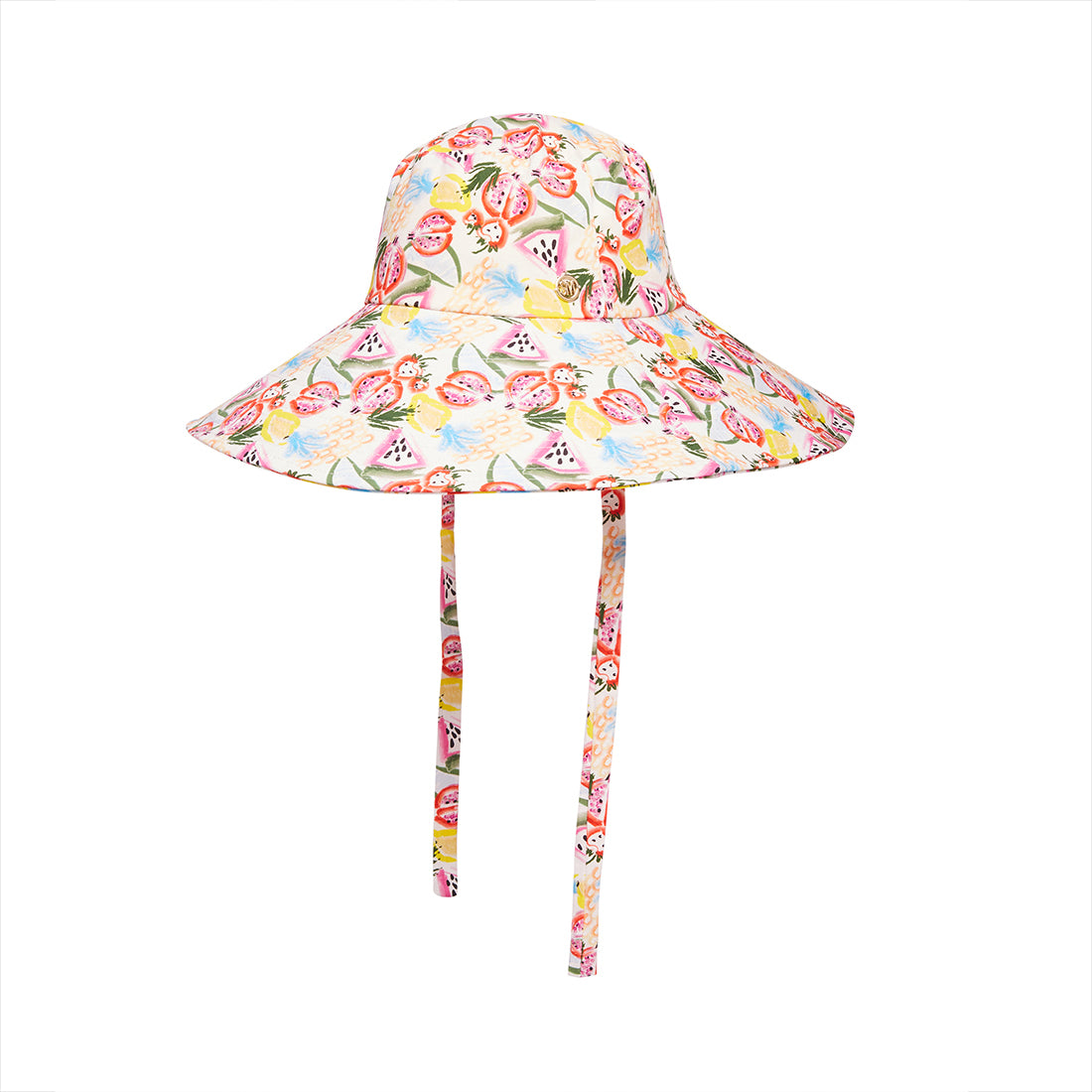 WIDE BRIM BUCKET HAT WHITE