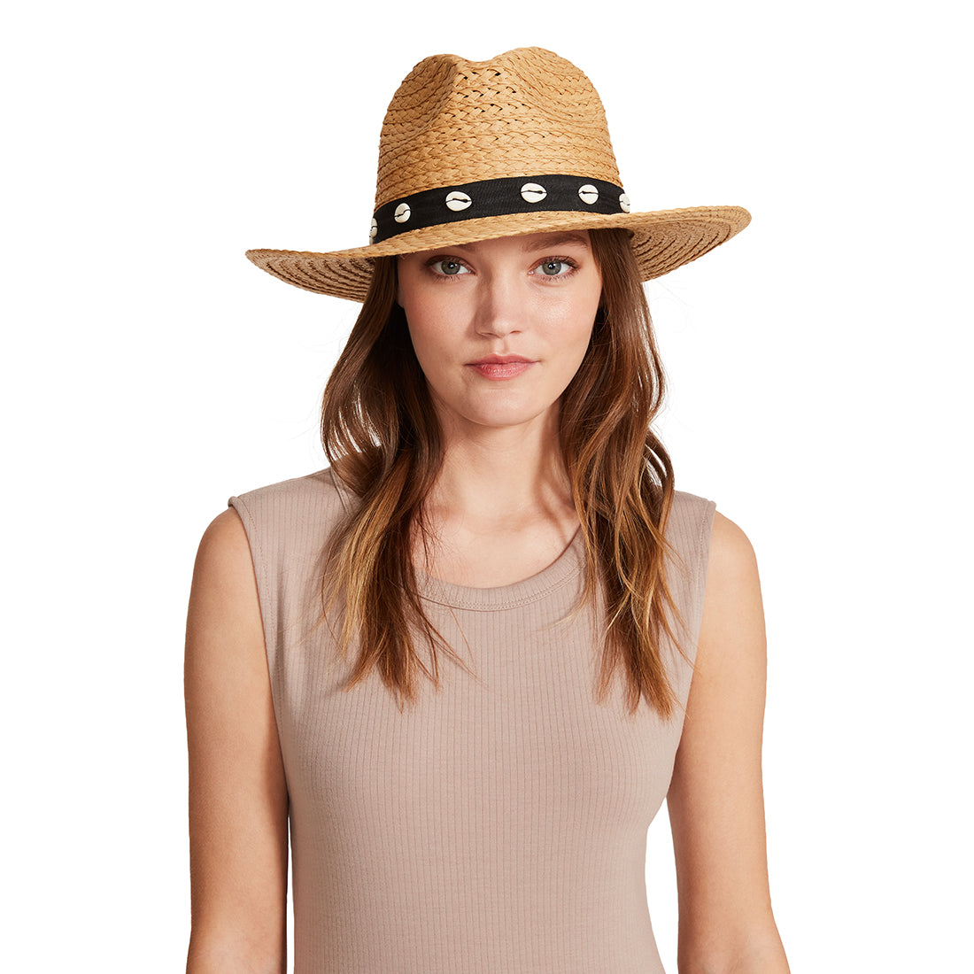 STRAW SEASHELL HAT NATURAL