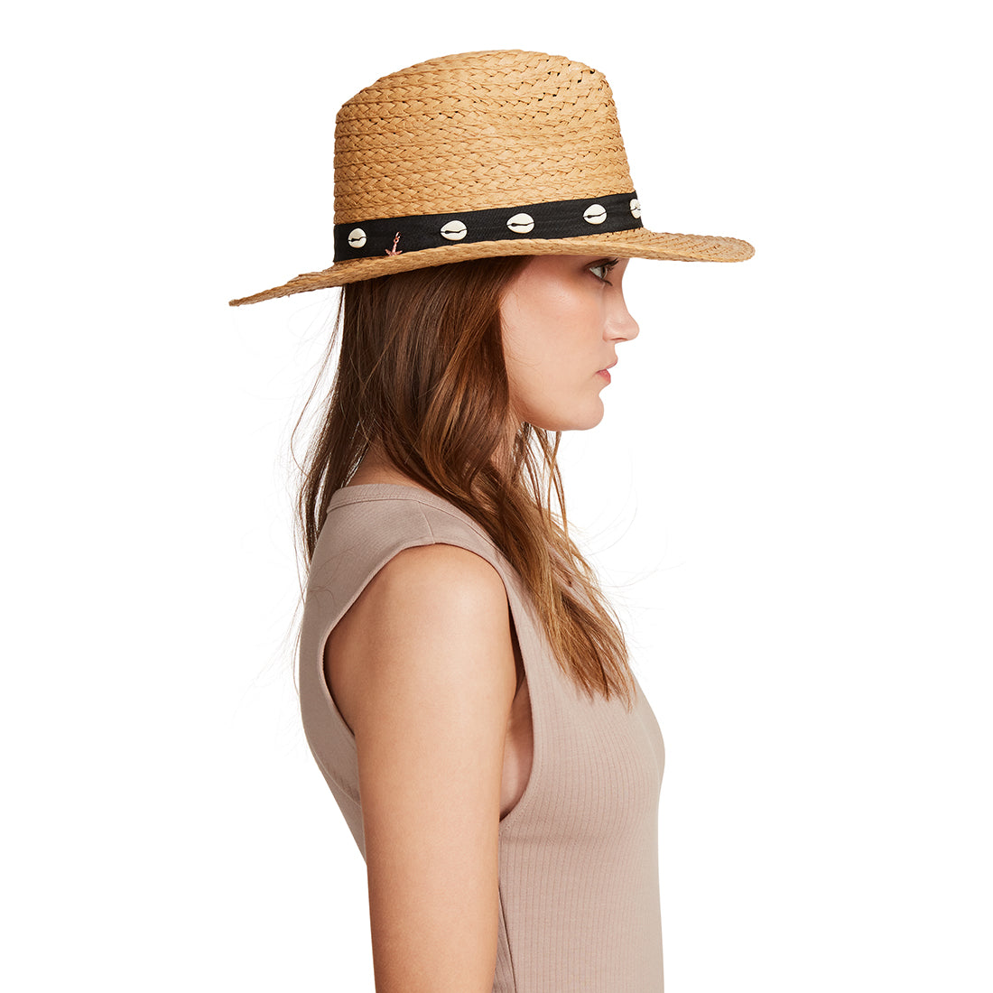 STRAW SEASHELL HAT NATURAL