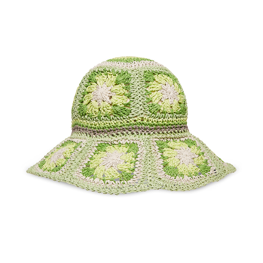 CROCHET BUCKET HAT GREEN