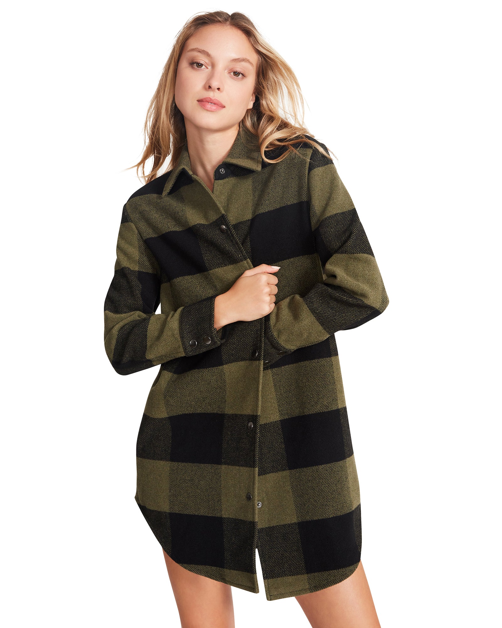 ELDRIDGE PLAID COAT SAGE