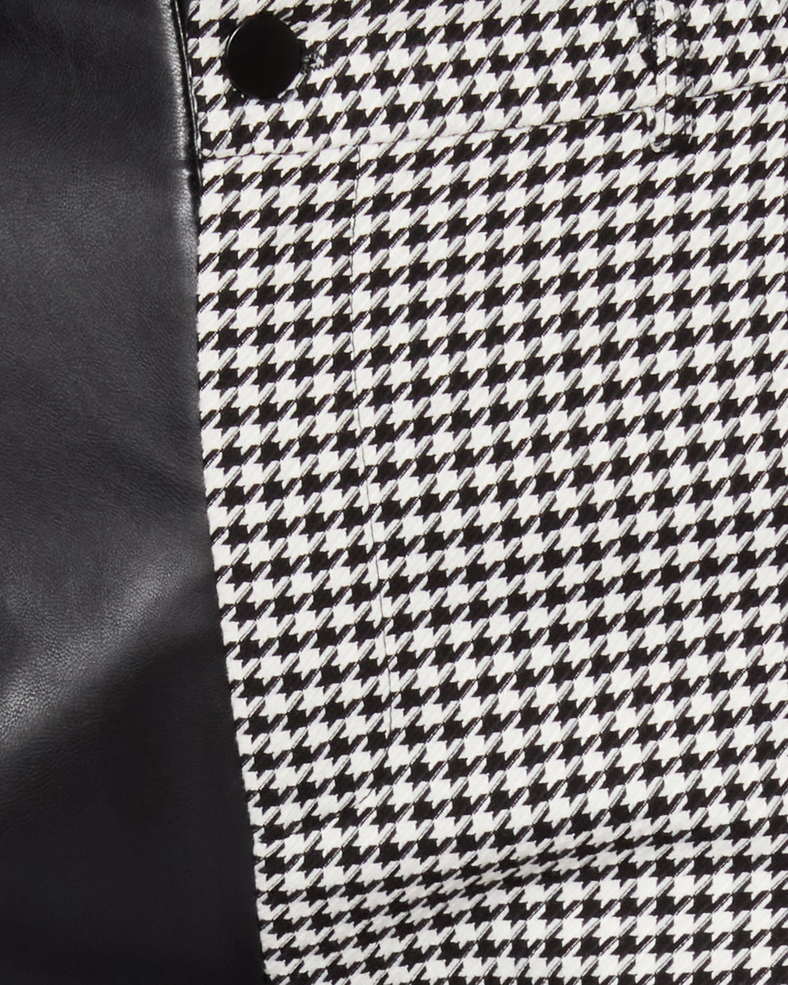 MACKENZIE HOUNDSTOOTH PANT WHITE