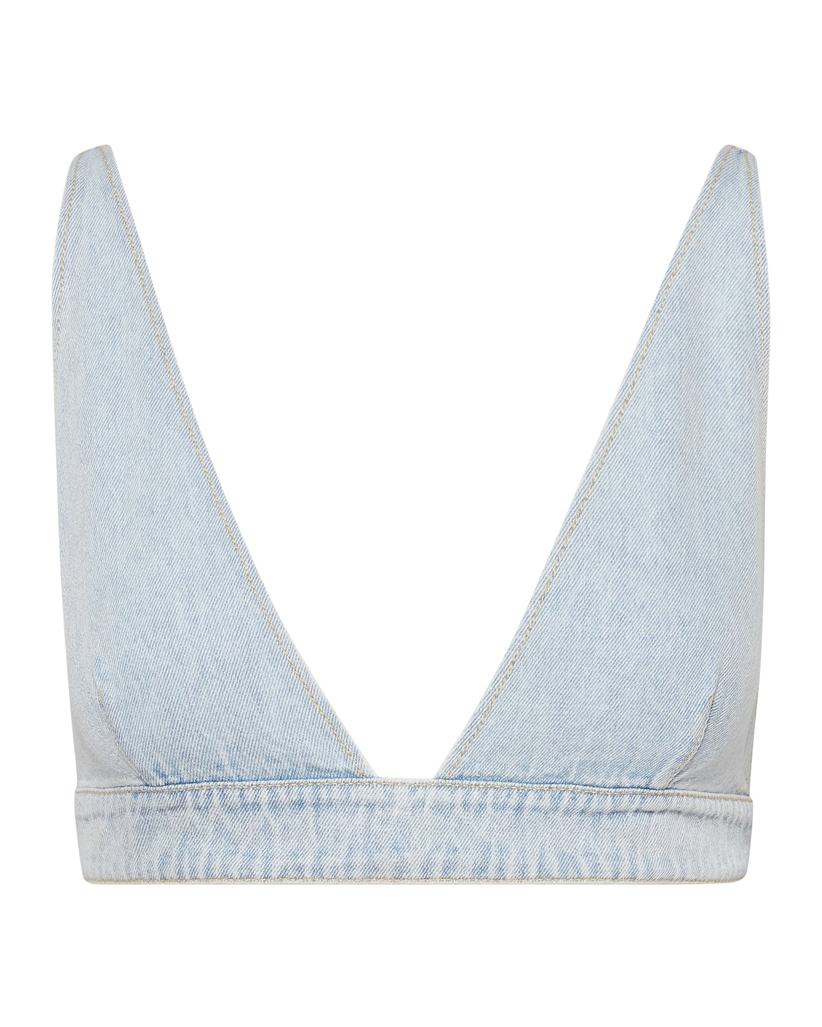 KENDRA BRA TOP DENIM FABRIC