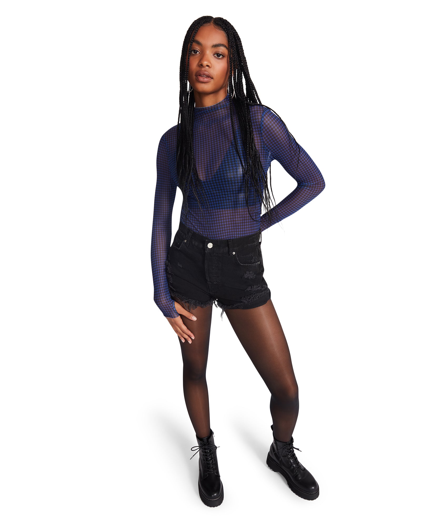 ELIZA TOP BLUE MULTI