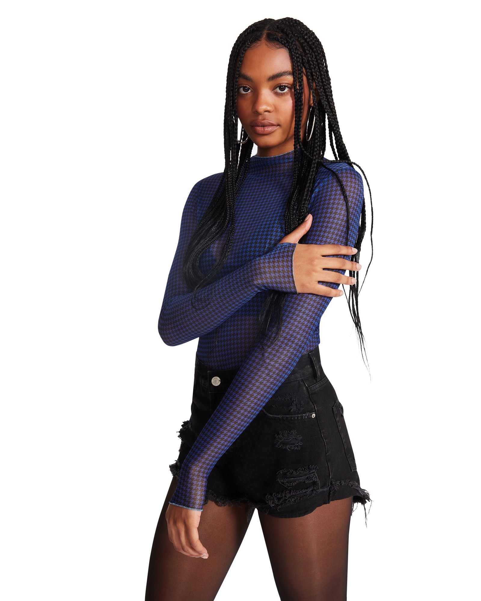 ELIZA TOP BLUE MULTI