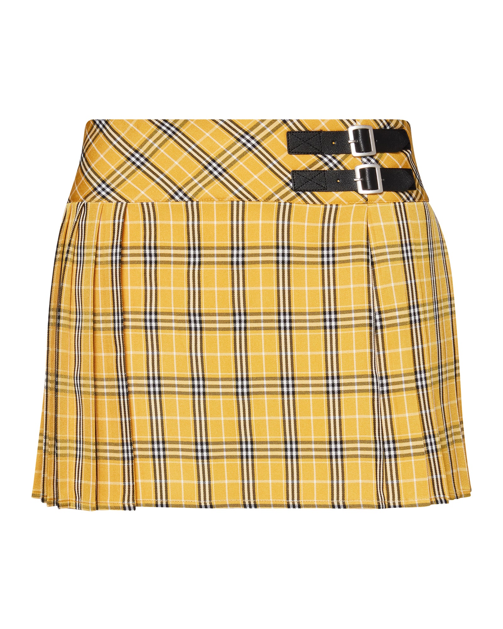CHER PLAID SKIRT YELLOW