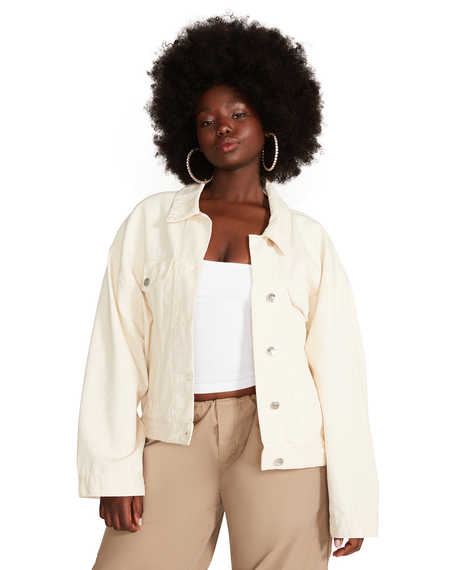 SIENNA DENIM JACKET CREAM