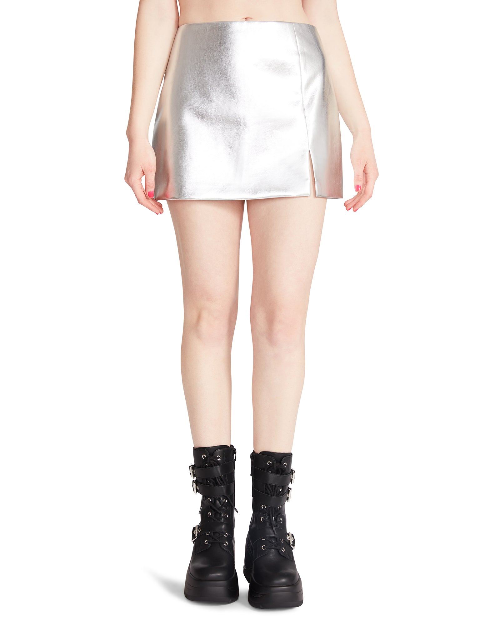CAM SKORT SILVER METALLIC
