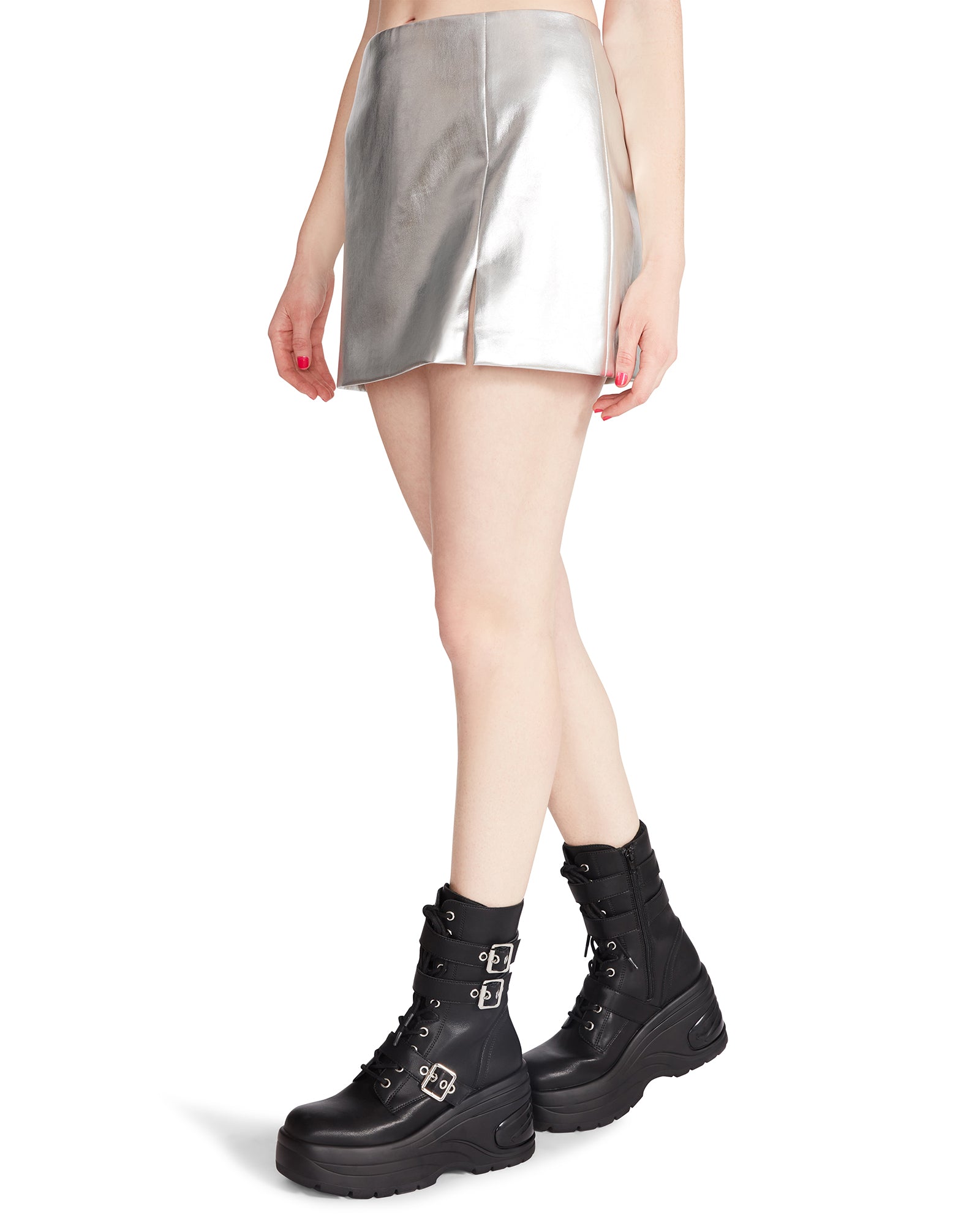 CAM SKORT SILVER METALLIC