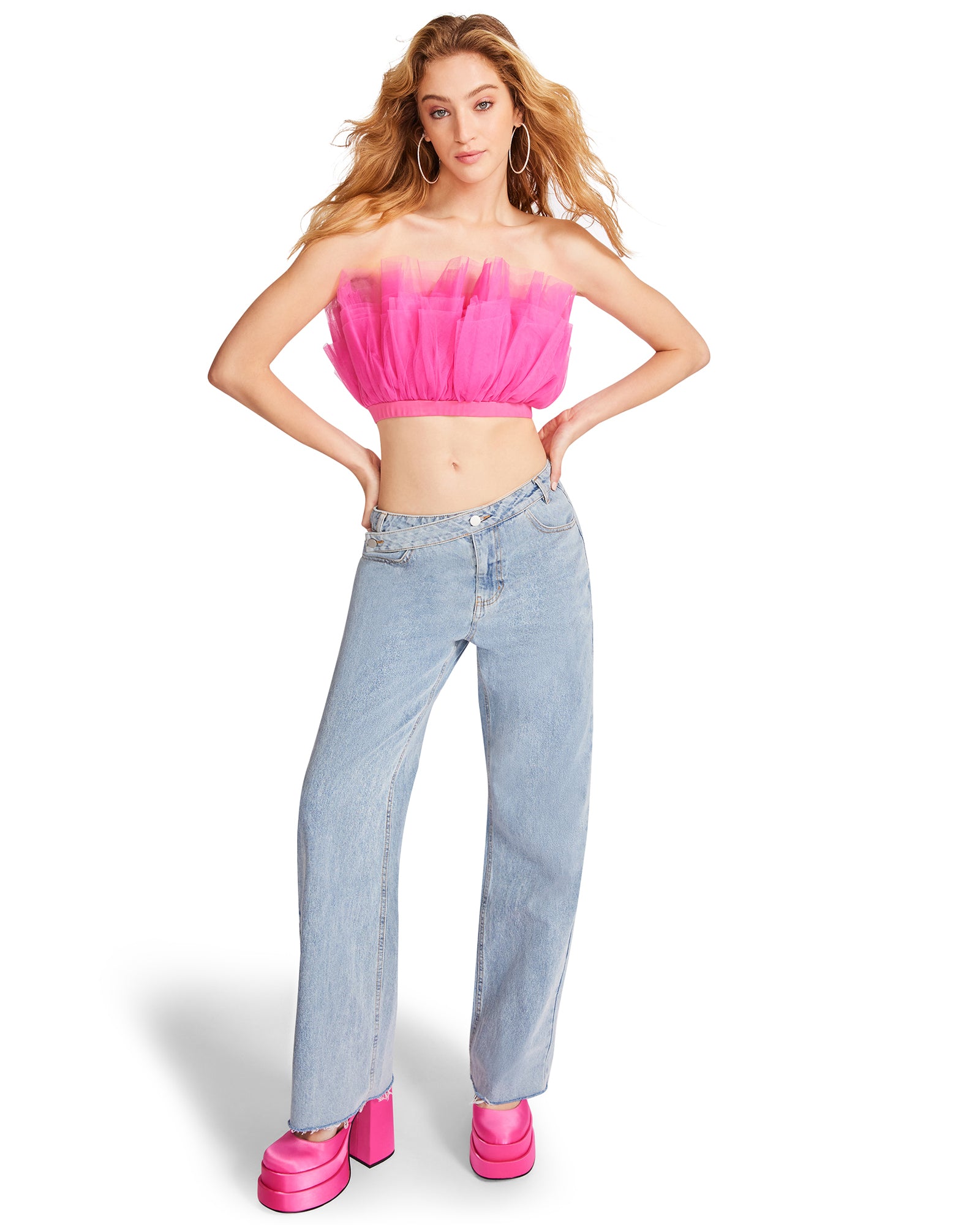 ELAINE TOP HOT PINK