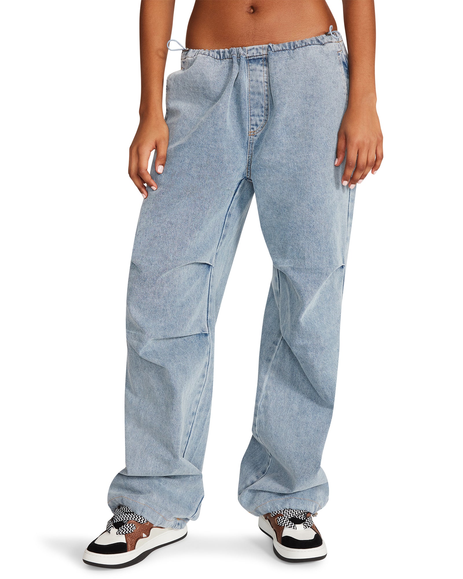 PIA PARACHUTE PANT DENIM FABRIC
