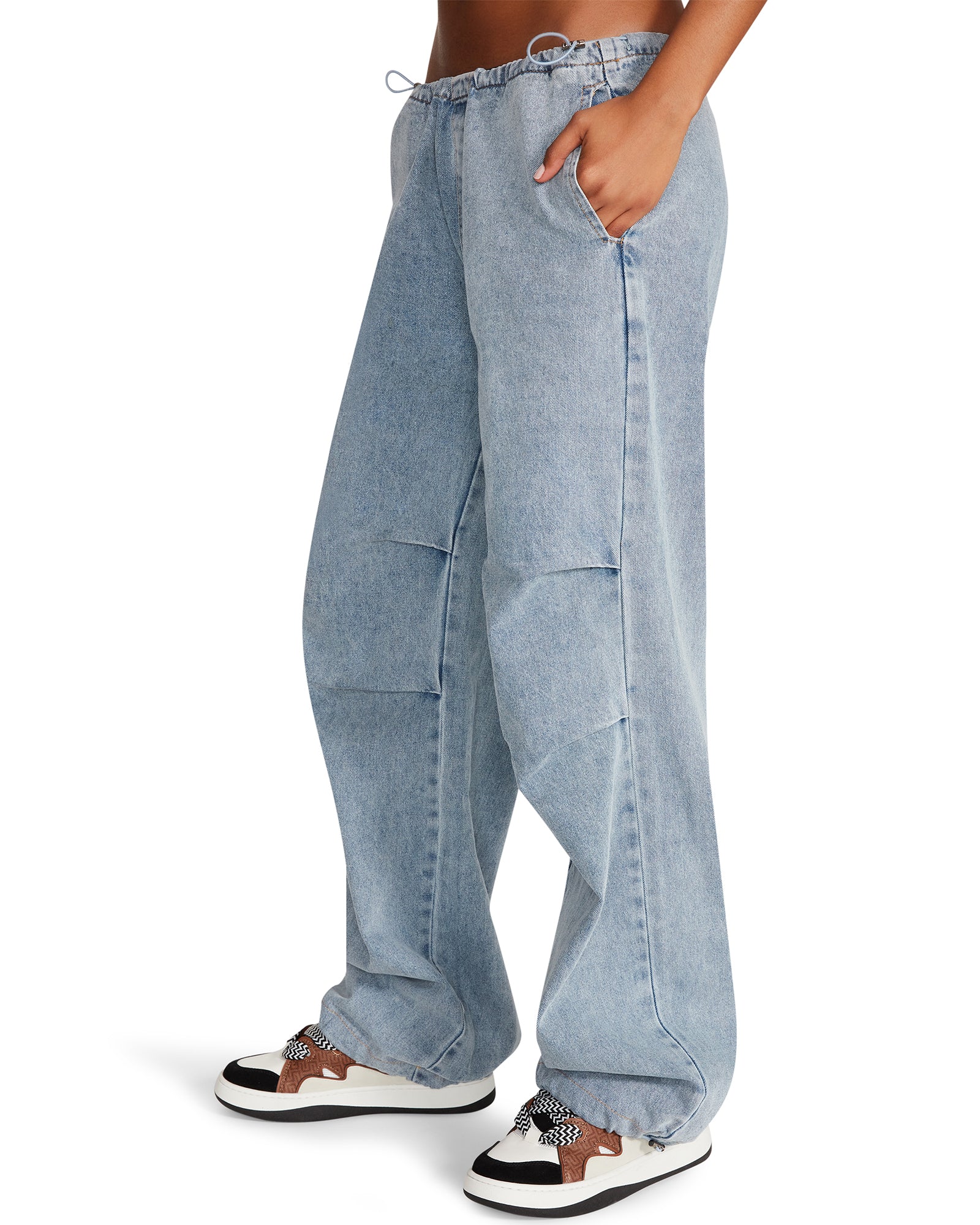 PIA PARACHUTE PANT DENIM FABRIC