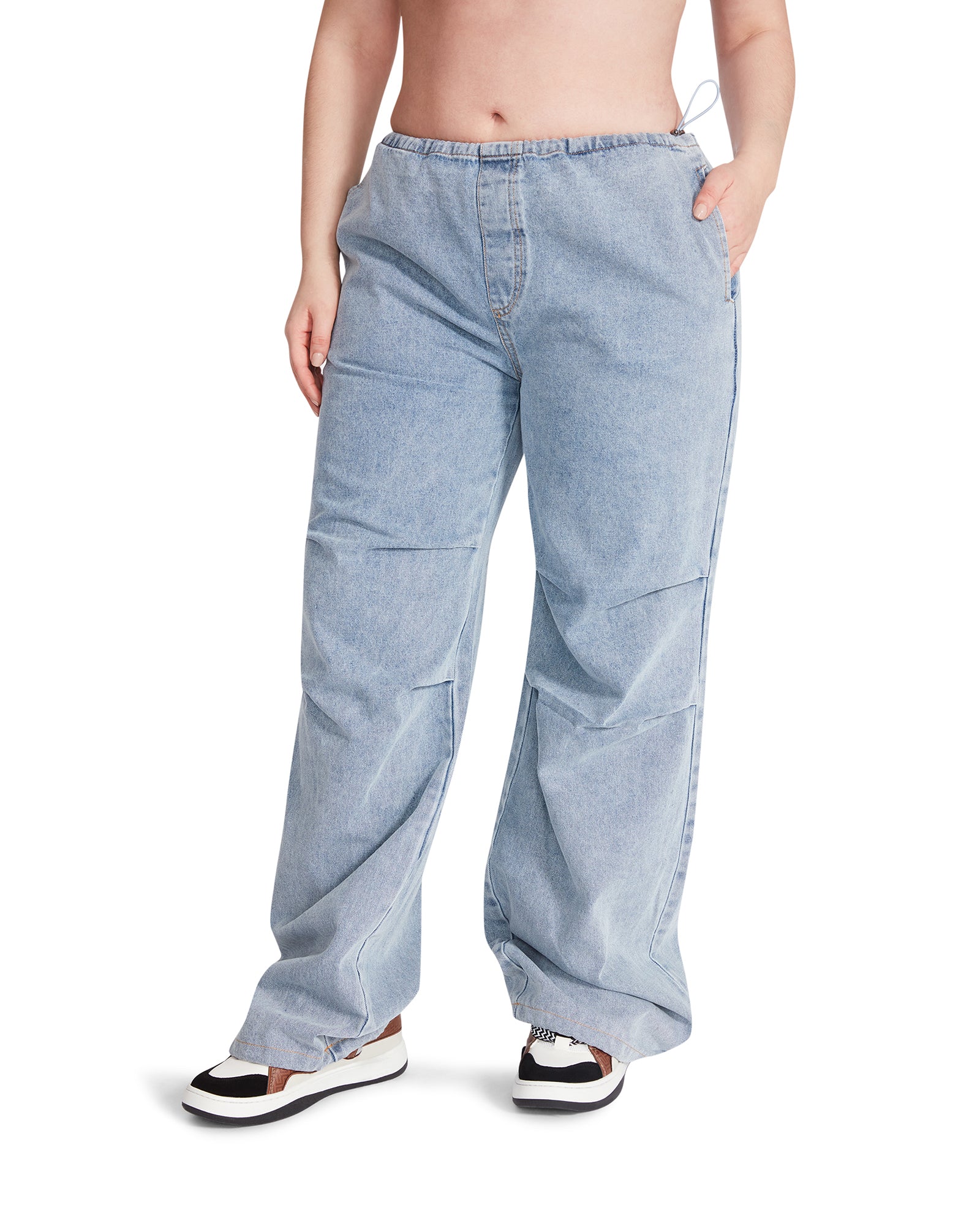 PIA PARACHUTE PANT DENIM FABRIC