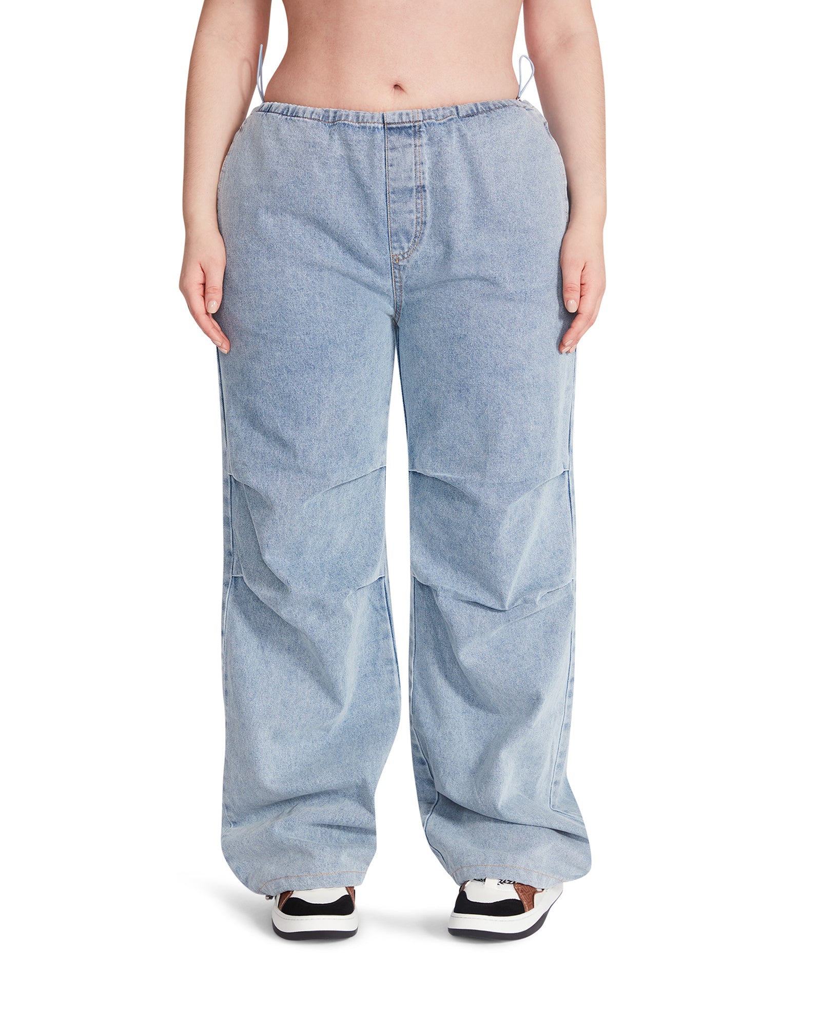 PIA PARACHUTE PANT DENIM FABRIC
