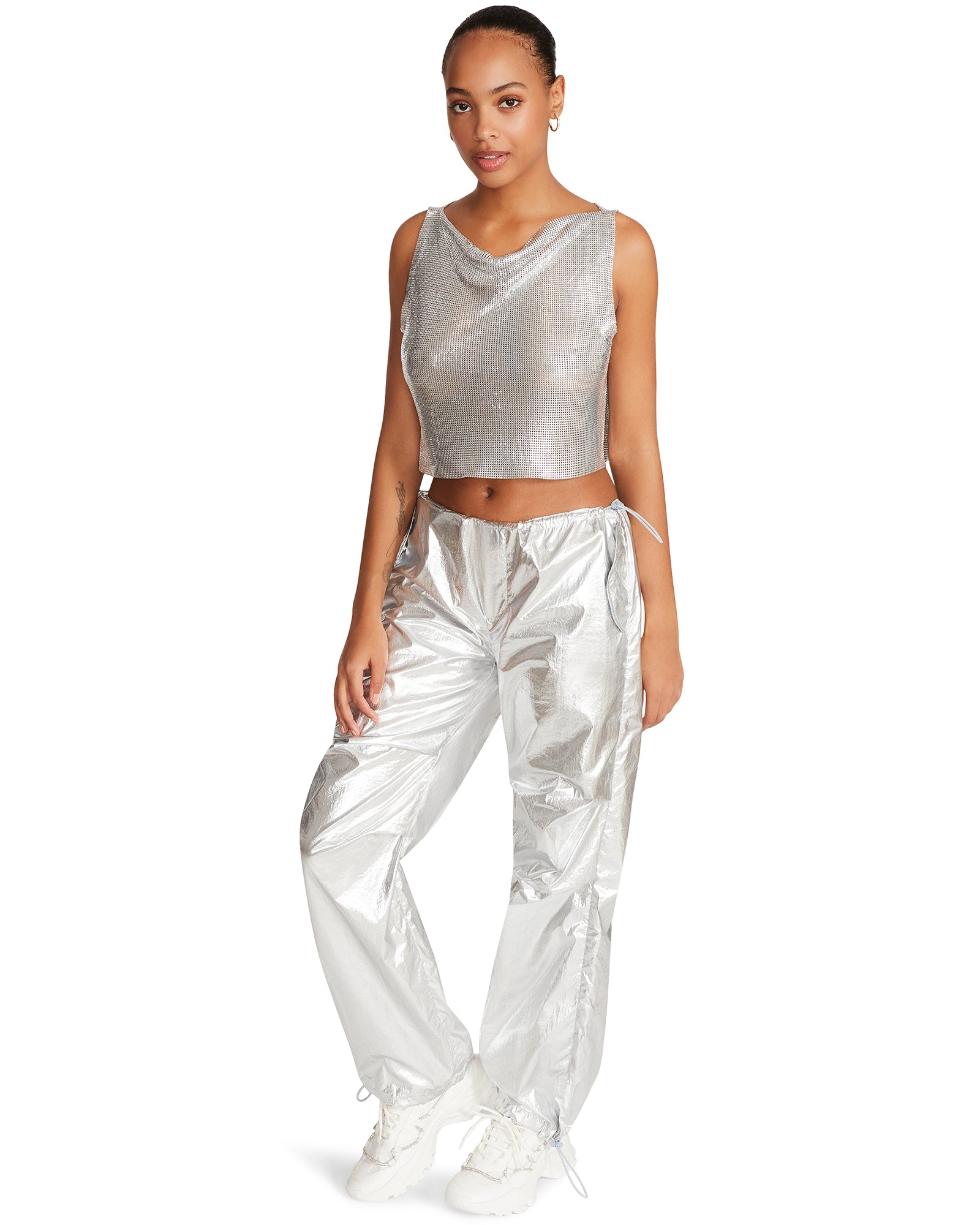 PIA PARACHUTE PANT SILVER