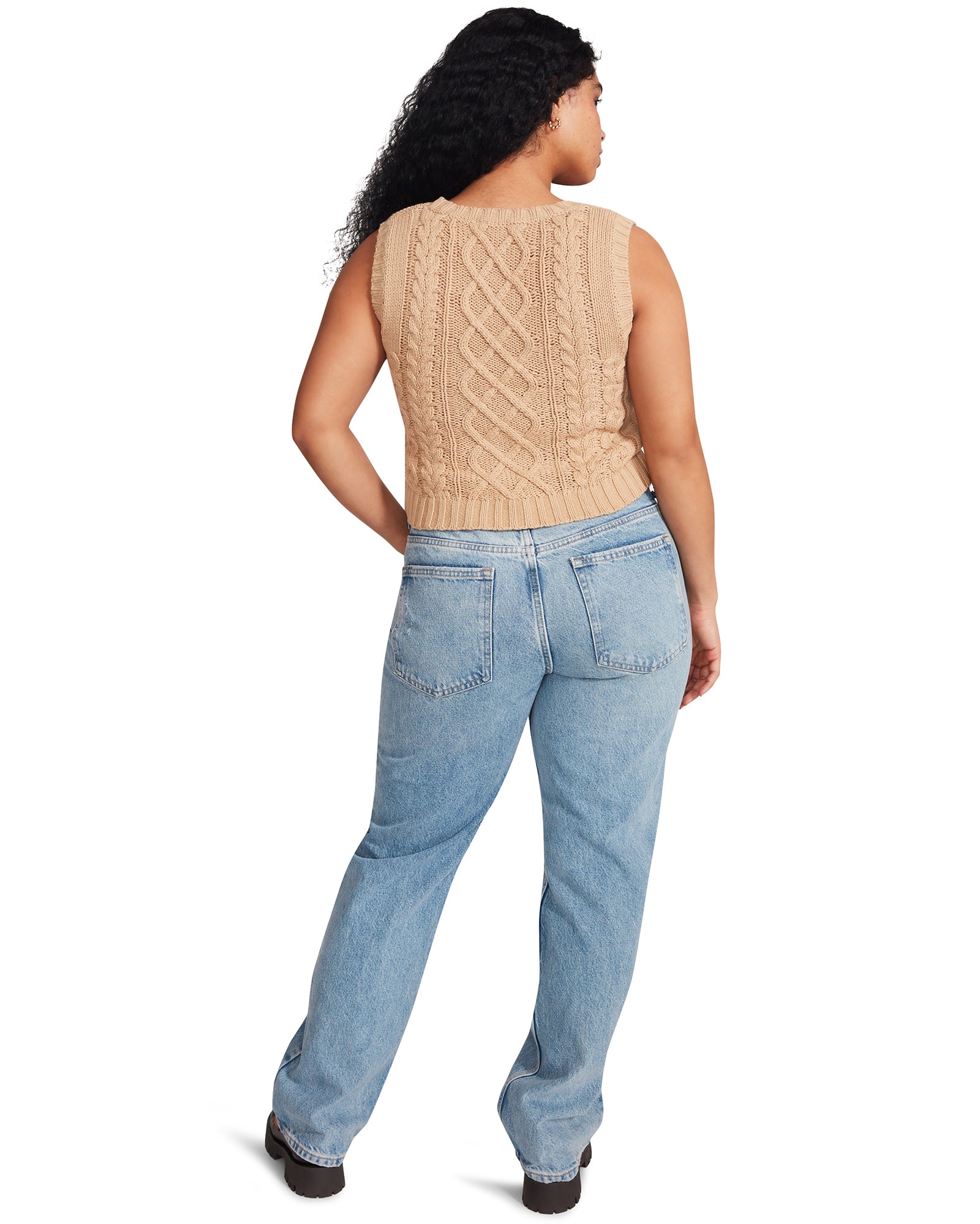 CORY SWEATER VEST BEIGE