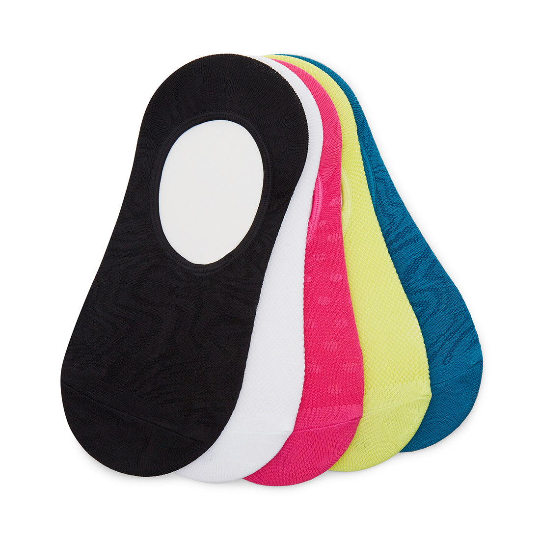 SWIRL SNEAKER SOCKS BLACK MULTI