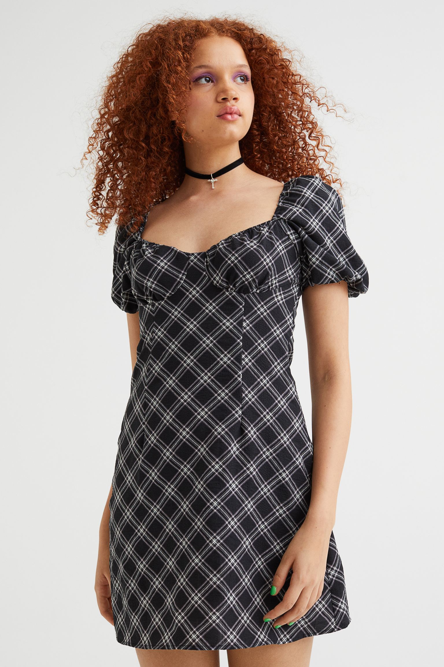 Princess Sleeve Crepe Dress