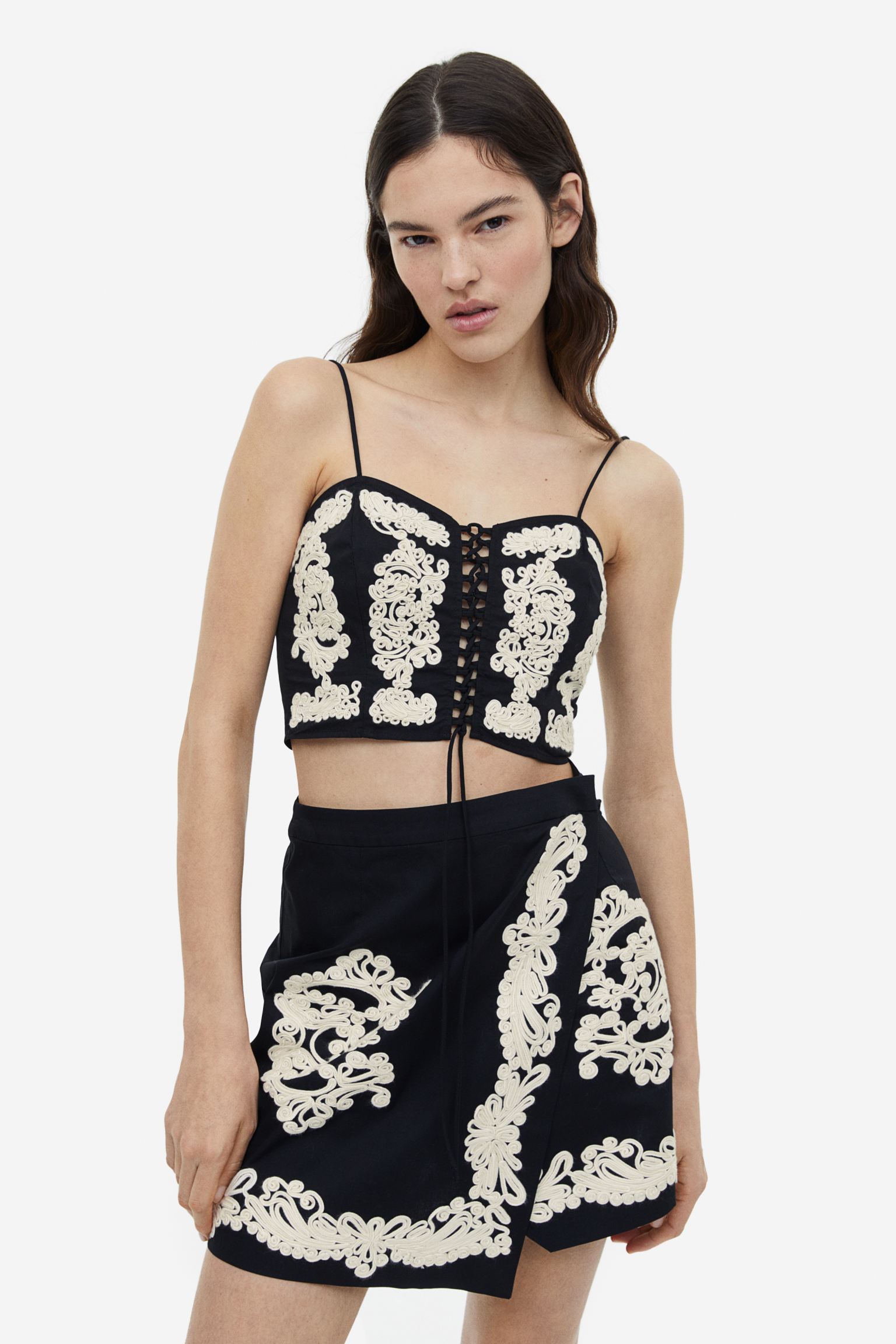 Drawstring top
