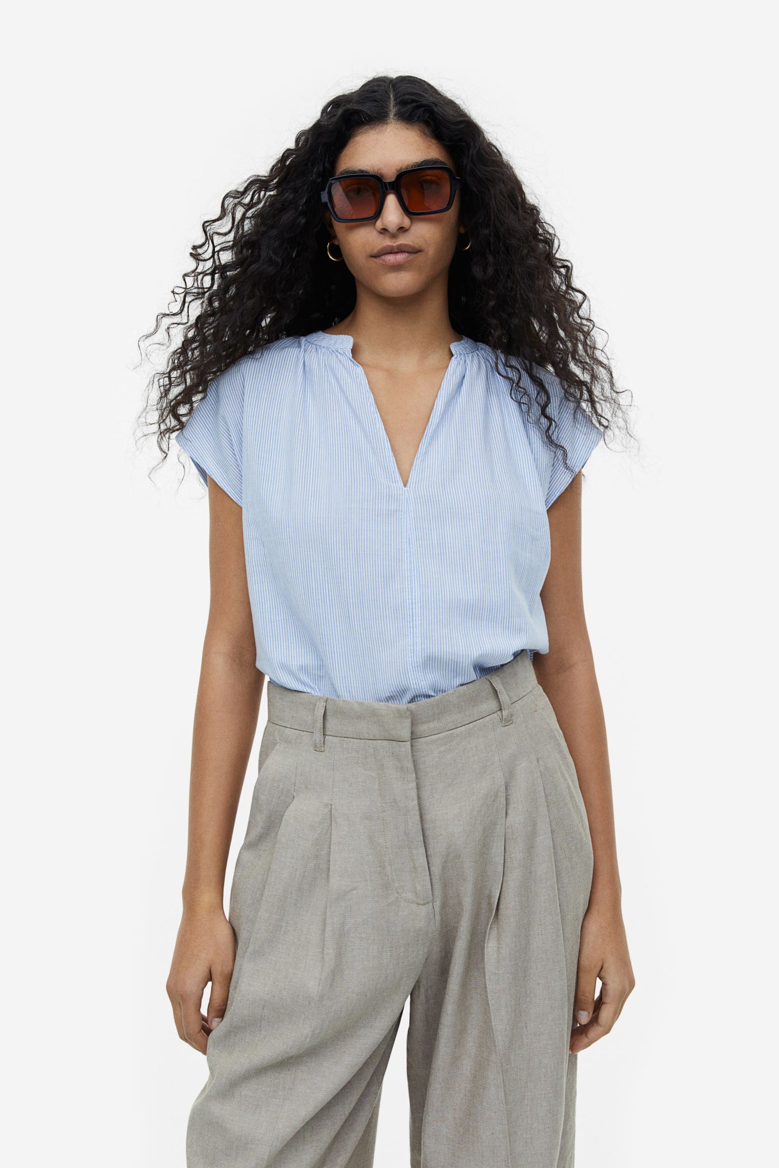 V neck blouse