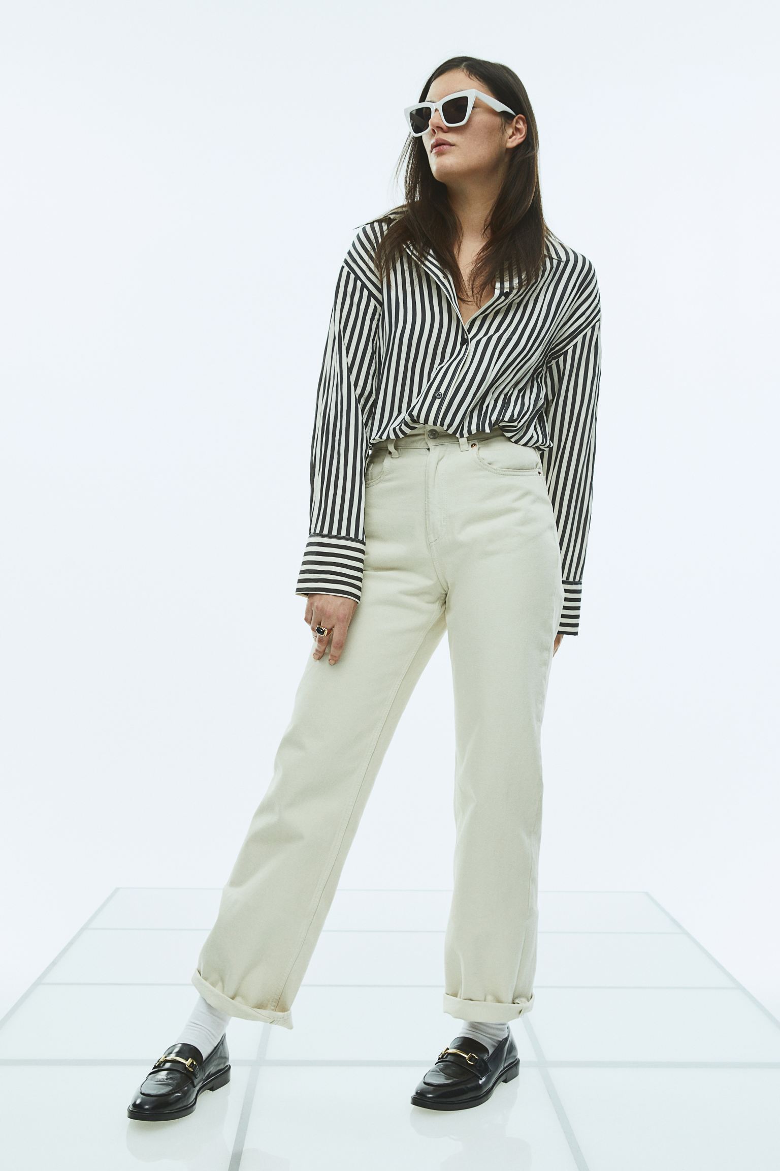 Pleated Chiffon Shirt