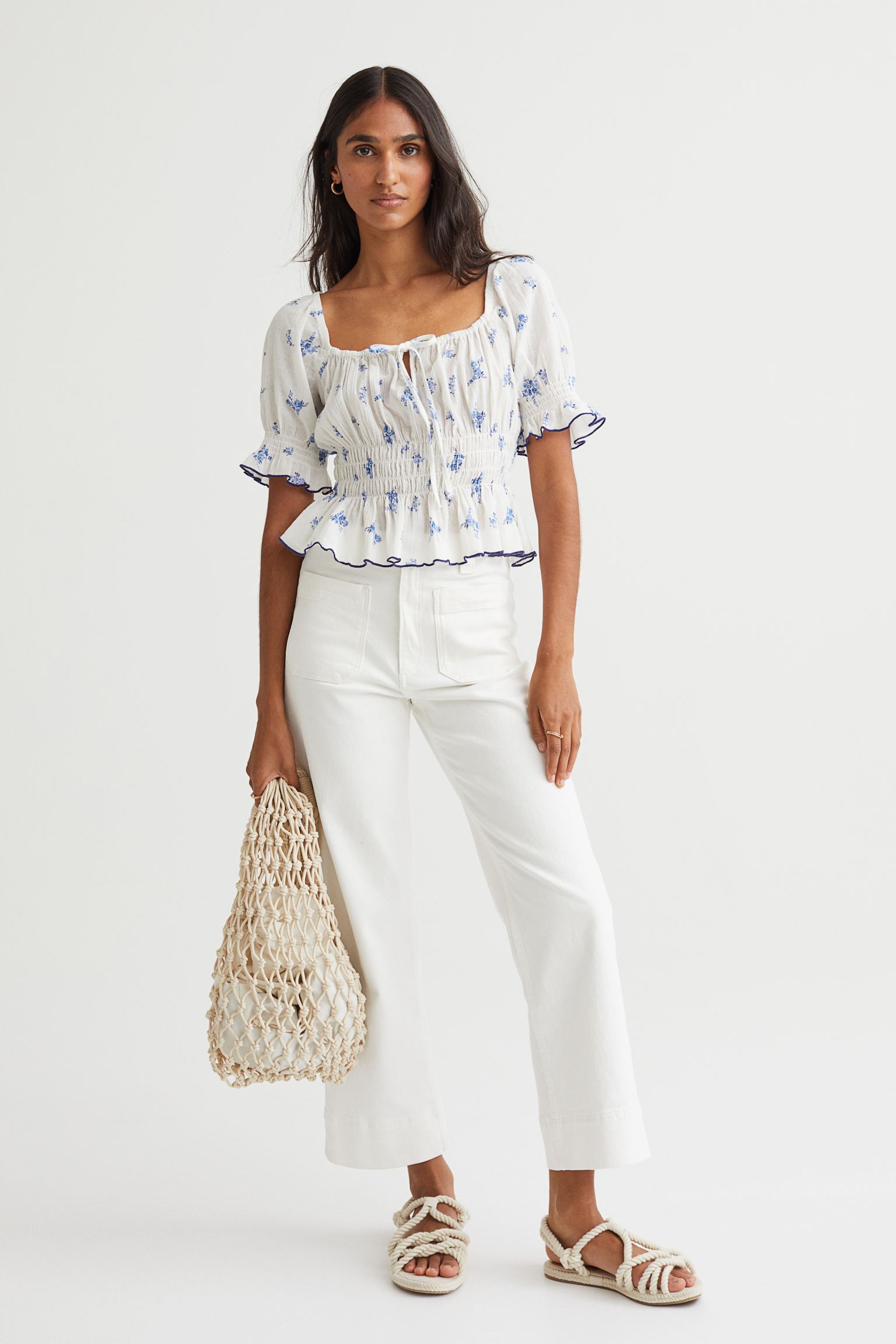 Princess Sleeve Ruffle Blouse