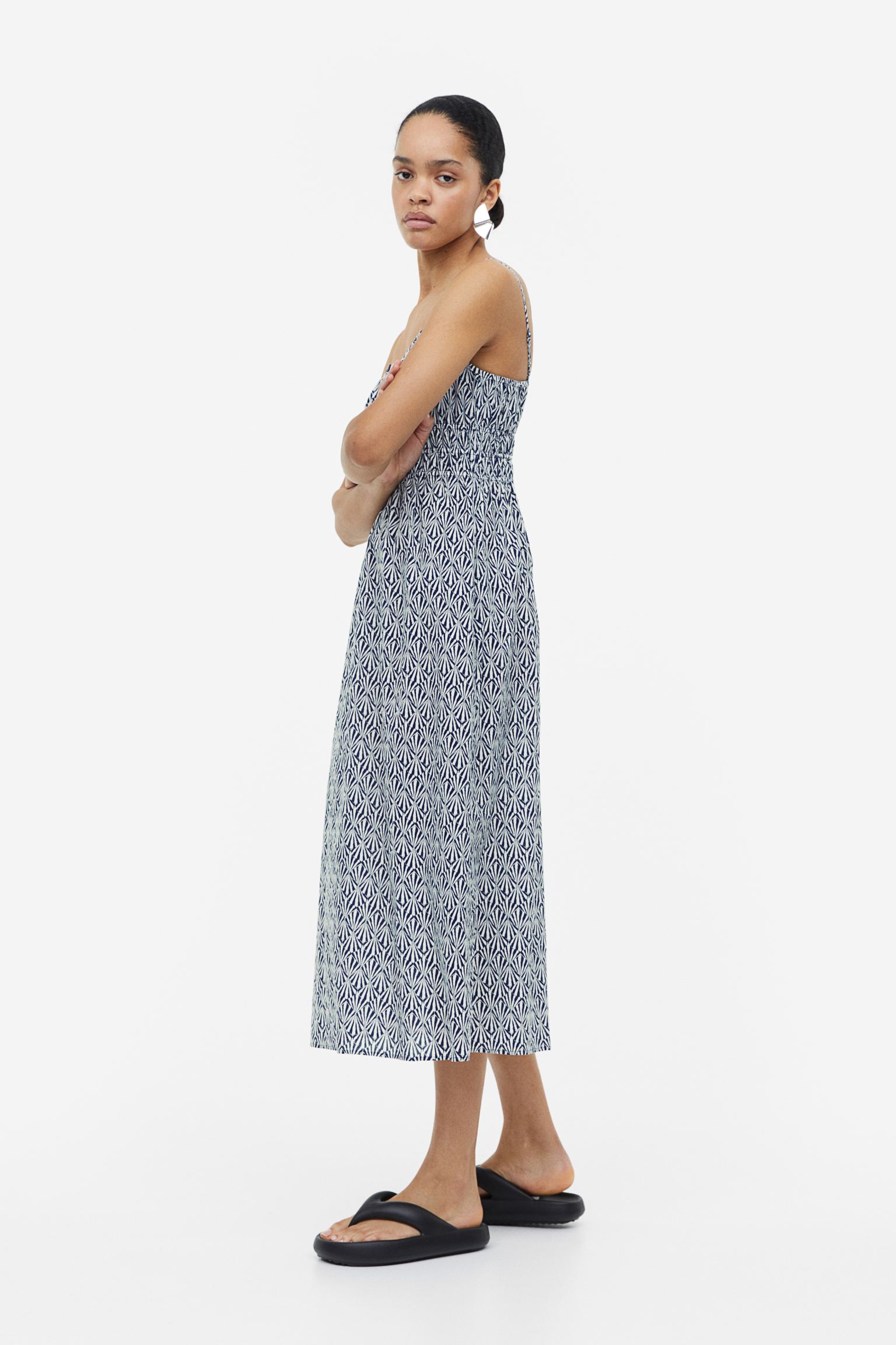 Gathered waist dress