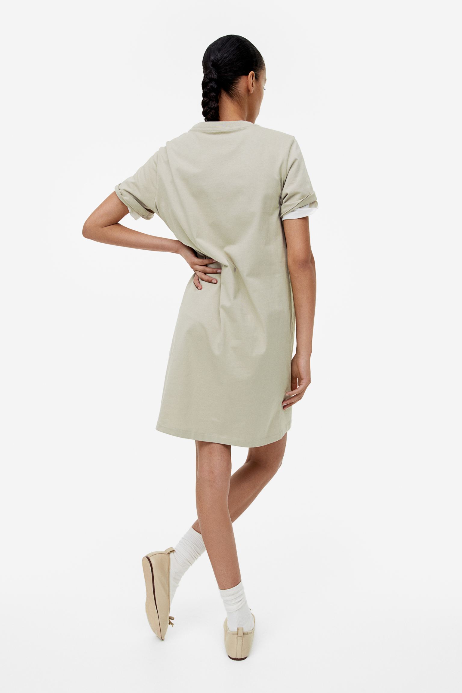 Ladies cotton T-shirt dress