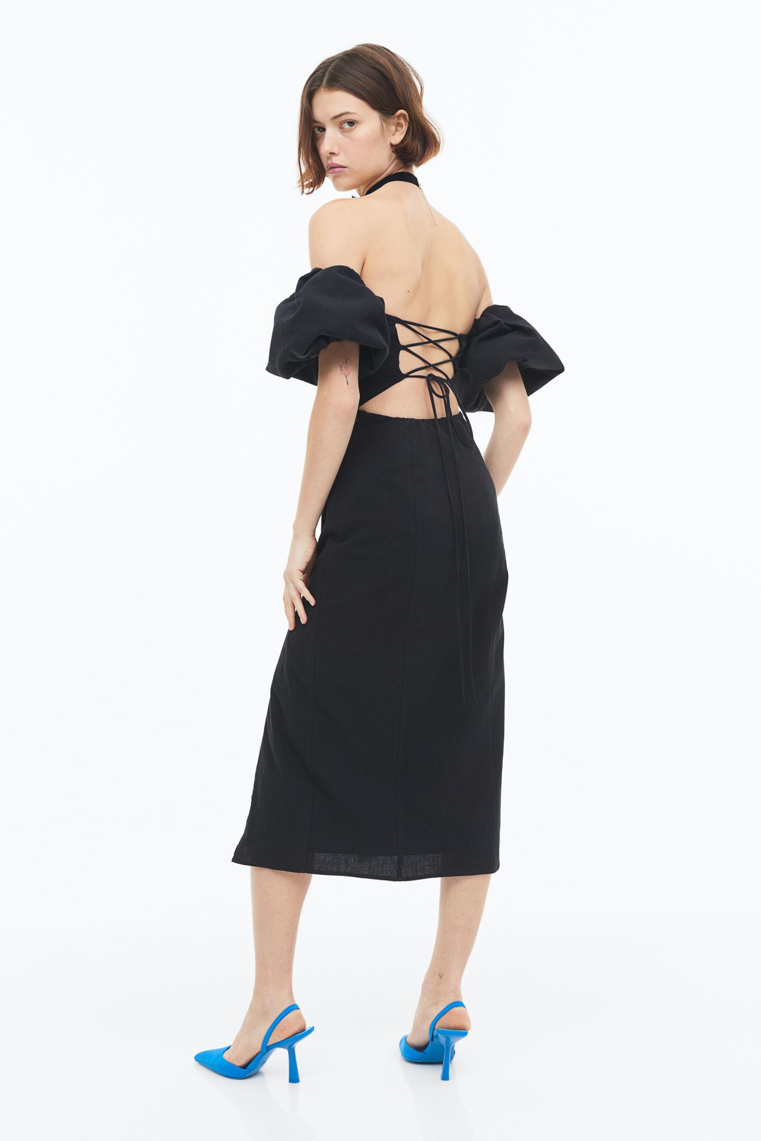 Off shoulder princess sleeve dress