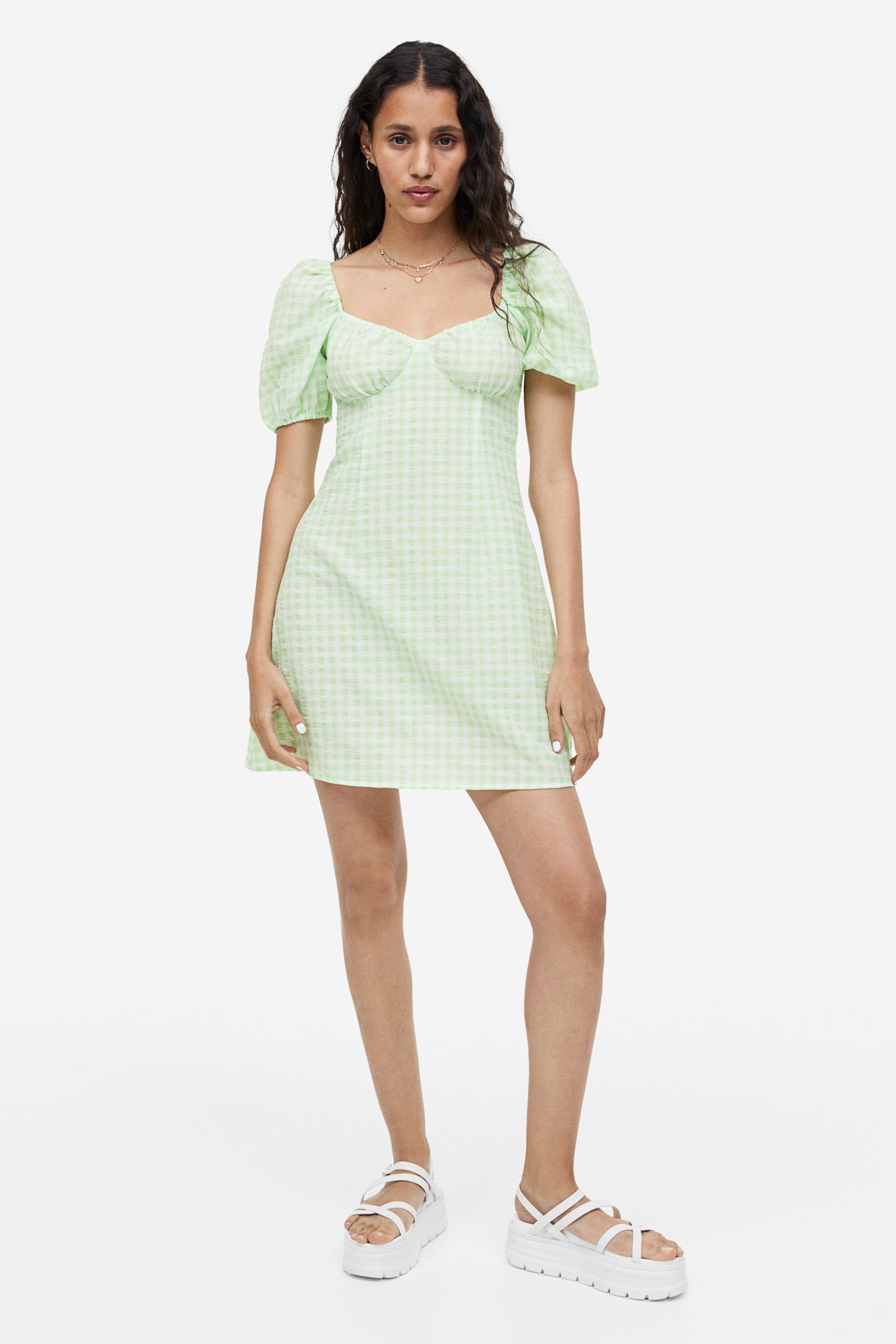 Princess Sleeve Crepe Dress