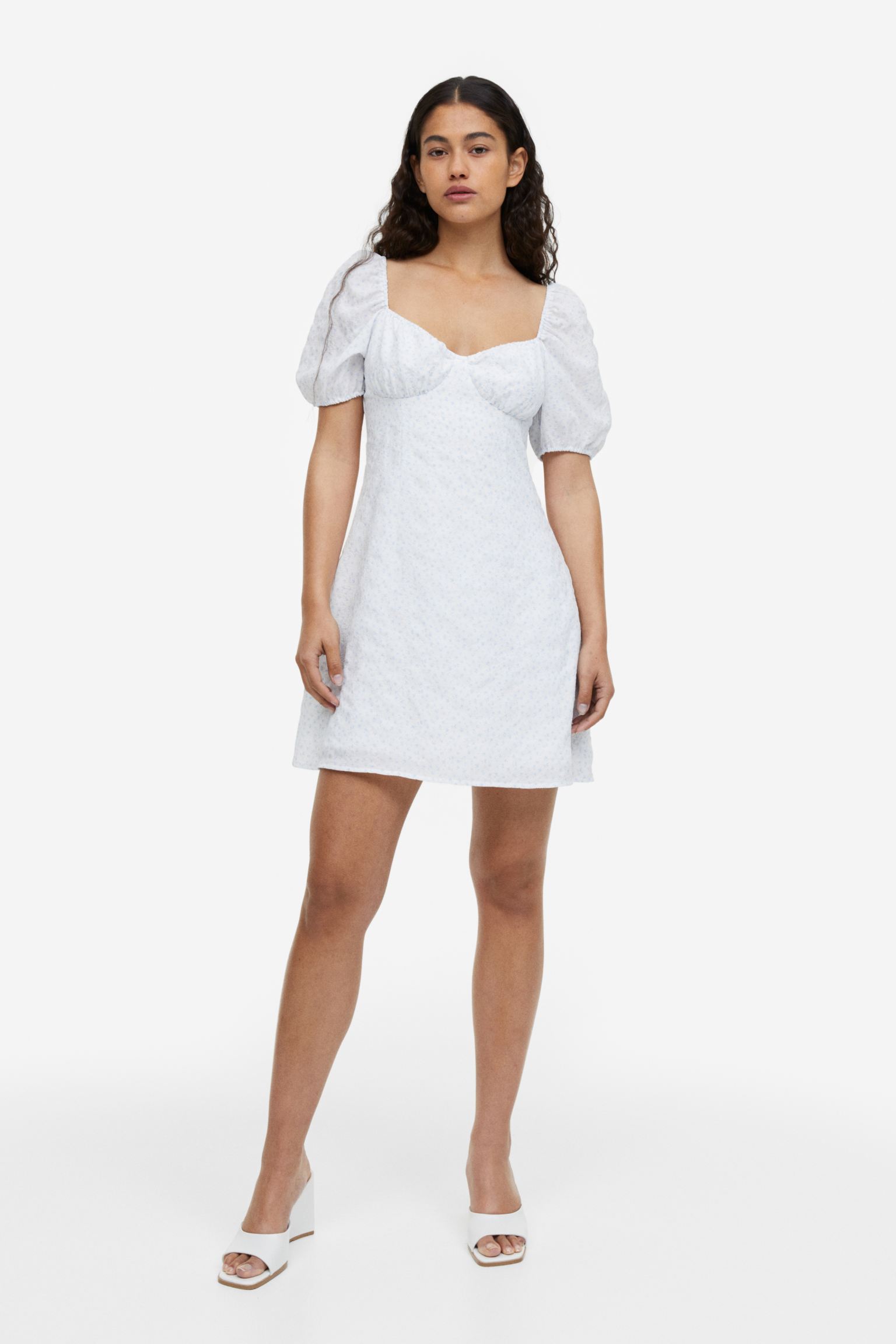 Crepe jersey short dress