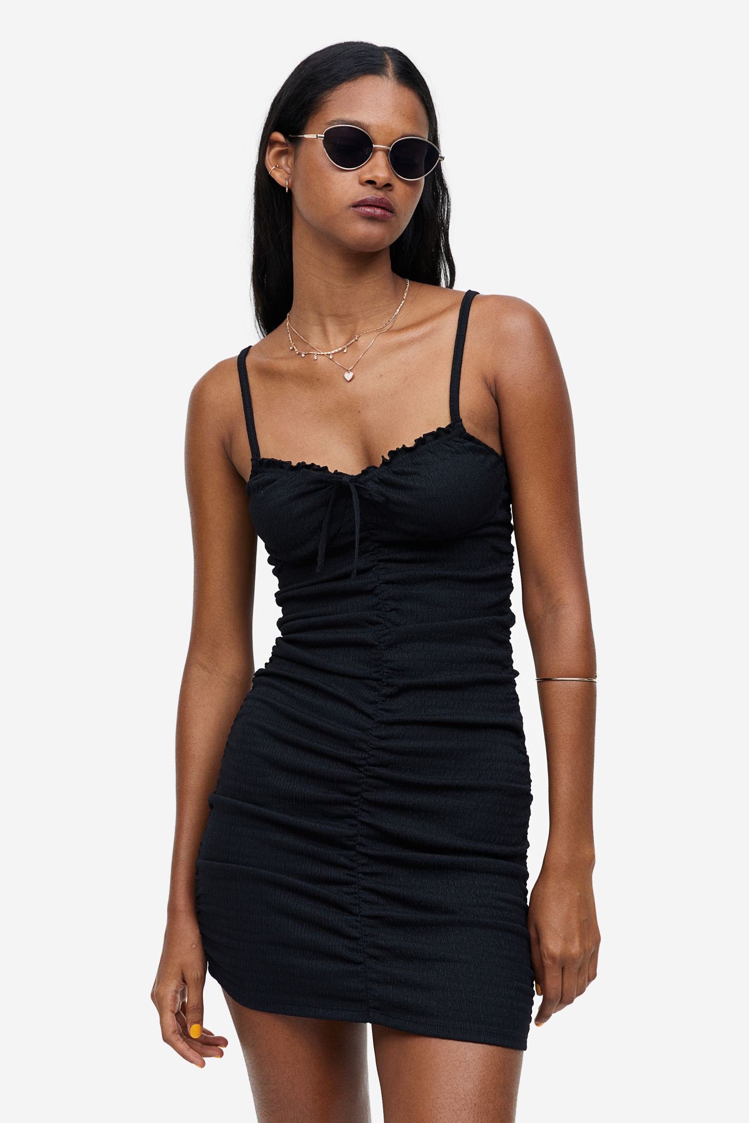 High slit on the front side