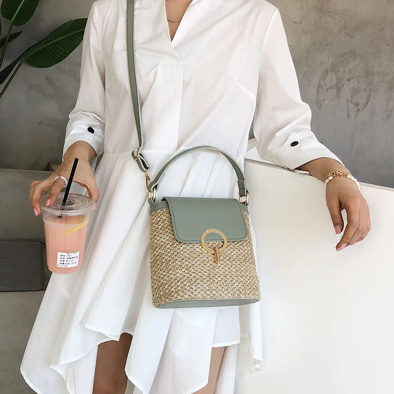 GREEN ORA BUCKET BAG